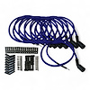 SPW300-PS-LSRELO-3 DIY Super Mag Fiberglass-Oversleeved Spark Plug Wire Set, 45-Degree GM LS Coil [Blue] - image 1