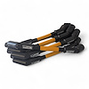 SPW300-PS-LS-S-6 Super Mag Fiberglass-Oversleeved Spark Plug Wire Set for GM LS, Standard [Orange] - image 1