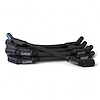 SPW300-PS-LS-T-1 Super Mag Fiberglass-Oversleeved Spark Plug Wire Set for GM LS Truck [Black] - image 1