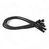 SPW-CH-23-1 High-Performance Silicone-Sleeved Spark Plug Wire Set for Ford 2.3L [Black] - image 1