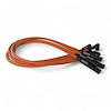 SPW-CH-23-9 High-Performance Silicone-Sleeved Spark Plug Wire Set for Ford 2.3L [Fluorescent Orange] - image 1