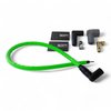 SPW-CH-402-8 High-Performance Silicone-Sleeved Spark Plug Wire Set for Small Block Chevy, Over Valve Cover [Fluorescent Green] - image 2
