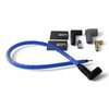 SPW-CH-407-4 High-Performance Silicone-Sleeved Spark Plug Wire Set for Small Block Chevy, Under Header [Blue] - image 2