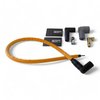 SPW-CH-407-5 High-Performance Silicone-Sleeved Spark Plug Wire Set for Small Block Chevy, Under Header [Orange] - image 2