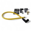 SPW-CH-407-7 High-Performance Silicone-Sleeved Spark Plug Wire Set for Small Block Chevy, Under Header [Yellow] - image 2
