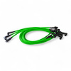 SPW-CH-407-8 High-Performance Silicone-Sleeved Spark Plug Wire Set for Small Block Chevy, Under Header [Fluorescent Green] - image 1