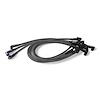 SPW-CH-416-3 High-Performance Silicone-Sleeved Spark Plug Wire Set for Big Block Chevy, Under Header [Gray] - image 1