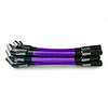 SPW-CH-525S-6 High-Performance Silicone-Sleeved Spark Plug Wire Set for GM LS Short 525 Crate, Over Valve Cover [Purple] - image 1