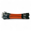 SPW-CH-525S-9 High-Performance Silicone-Sleeved Spark Plug Wire Set, GM LS Short 525 Crate, Over Valve Cover [Fluorescent Orange - image 1