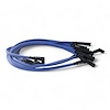 SPW-CH-604-4 High-Performance Silicone-Sleeved Spark Plug Wire Set for Small Block Chevy 604 Crate, Under Header [Blue] - image 1
