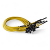 SPW-CH-690-III-7 High-Performance Silicone-Sleeved Spark Plug Wire Set for Dodge Viper (Gen-3) [Yellow] - image 1