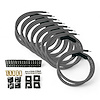 SPW-CH-K45-3 DIY High-Performance Silicone-Sleeved Spark Plug Wire Set, 45-Degree Boot [Gray] - image 1