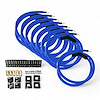 SPW-CH-K45-4 DIY High-Performance Silicone-Sleeved Spark Plug Wire Set, 45-Degree Boot [Blue] - image 1