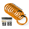 SPW-CH-K45-5 DIY High-Performance Silicone-Sleeved Spark Plug Wire Set, 45-Degree Boot [Orange] - image 1