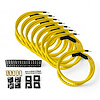SPW-CH-K45-7 DIY High-Performance Silicone-Sleeved Spark Plug Wire Set, 45-Degree Boot [Yellow] - image 1
