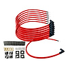 SPW-CH-K90-2 DIY High-Performance Silicone-Sleeved Spark Plug Wire Set, 90-Degree Boot [Red] - image 1