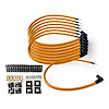SPW-CH-K90-5 DIY High-Performance Silicone-Sleeved Spark Plug Wire Set, 90-Degree Boot [Orange] - image 1