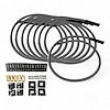 SPW-CH-KSTR-3 DIY High-Performance Silicone-Sleeved Spark Plug Wire Set, Straight Boot [Gray] - image 1