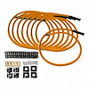 SPW-CH-KSTR-5 DIY High-Performance Silicone-Sleeved Spark Plug Wire Set, Straight Boot [Orange] - image 1