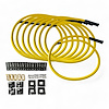 SPW-CH-KSTR-7 DIY High-Performance Silicone-Sleeved Spark Plug Wire Set, Straight Boot [Yellow] - image 1