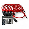 SPW-CH-LSRELO-2 DIY High-Performance Silicone-Sleeved Spark Plug Wire Set, GM LS [Red] - image 1