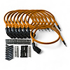 SPW-CH-LSRELO-5 DIY High-Performance Silicone-Sleeved Spark Plug Wire Set, GM LS [Orange] - image 1