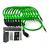 SPW-CH-LSRELO-8 DIY High-Performance Silicone-Sleeved Spark Plug Wire Set, GM LS [Fluorescent Green] - image 1