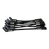SPW-NS-525S High-Performance Non-Sleeved Spark Plug Wire Set for GM LS Short 525 Crate, Over Valve Cover [45-Degree Plug Boot] - image 1