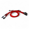 SPW-PS-416-2 High-Performance Fiberglass-Oversleeved Spark Plug Wire Set for Big Block Chevy, Under Header [Red] - image 1