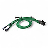 SPW-PS-435-4 High-Performance Fiberglass-Oversleeved Spark Plug Wire Set for Small Block Chevy, Around Front [Green] - image 1