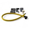 SPW-PS-435-5 High-Performance Fiberglass-Oversleeved Spark Plug Wire Set for Small Block Chevy, Around Front [Yellow] - image 2