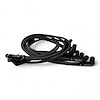 SPW-PS-525L-F-1 High-Performance Fiberglass-Oversleeve Spark Plug Wires, GM LS Long 525 Crate, Around Front Under Header [Black] - image 1