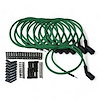 SPW-PS-LSRELO-4 DIY High-Performance Fiberglass-Oversleeved Spark Plug Wire Set for DIY Kits, GM LS [Green]