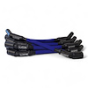 SPW-PS-LS-T-3 High-Performance Fiberglass-Oversleeved Spark Plug Wire Set for GM LS Truck [Blue] - image 1