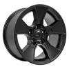 DF02 Wheel, Fits Select Jeep Wrangler/Gladiator, Size: 17" x 8.50", Bolt Pattern: 5 x 5" [Finish: Satin Black] - image 1