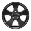 DF02 Wheel, Fits Select Jeep Wrangler/Gladiator, Size: 17" x 8.50", Bolt Pattern: 5 x 5" [Finish: Satin Black] - image 2