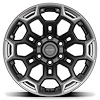 9511458 DF03 Wheel 6x5.5 18x9 ET -12 [Satin Black w/ Dark Satin Charcoal Trim]