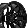DF03-20090-6550-12B DF03 Wheel [Size: 20"x9"] Gloss Black Finish - image 3