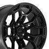 DF03-20090-6550-12B1G1 DF03 Wheel [Size: 20"x9"] Satin Black w/Satin Charcoal Finish - image 3