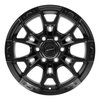 DF04-17090-6135-12B1 DF04 Wheel [Size: 17"x9"] Satin Black Finish - image 2