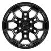 DF03-18090-6550-12B DF03 Wheel [Size: 18"x9"] Gloss Black Finish - image 2