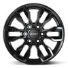 DF15B Wheel [Size: 18"x9"] for 2019-2025 Ram 1500 6-Lug & 2004-2025 Nissan Titan, Armada, 6 x 5.50", Gloss Black Finish