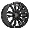 DF15C Wheel [Size: 20"x9"] for 2004-2025 Ford F-150, Expedition & Lincoln Navigator, 6 x 135 mm, Gloss Black Finish - image 2