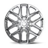 DF17A Wheel [Size: 20"x9"] for 1999-2025 Chevy Silverado 1500, Tahoe, GMC Sierra 1500 & Yukon, 6 x 5.50", Chrome Finish