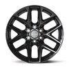 DF17C Wheel [Size: 20"x9"] for 2004-2025 Ford F-150, Expedition & Lincoln Navigator, 6 x 135 mm, Gloss Black Finish
