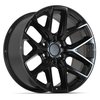 DF17C Wheel [Size: 20"x9"] for 2004-2025 Ford F-150, Expedition & Lincoln Navigator, 6 x 135 mm, Gloss Black Finish - image 2