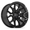 DF18C Wheel [Size: 20"x9"] for 2004-2025 Ford F-150, Expedition & Lincoln Navigator, 6 x 135 mm, Gloss Black Finish - image 2