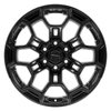 DF03-20090-6550-12B DF03 Wheel [Size: 20"x9"] Gloss Black Finish - image 2