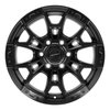 DF04-17090-6135-12B1 DF04 Wheel [Size: 17"x9"] Satin Black Finish - image 2