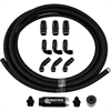 Stainless Steel Braided Hose Kit Black 20 ft. -6 AN - image 1